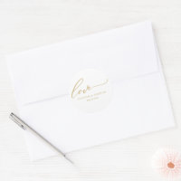 Forever Love Editable Farbe Wedding Sticker