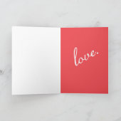 Forever Love Feiertagskarte (Innenseite)
