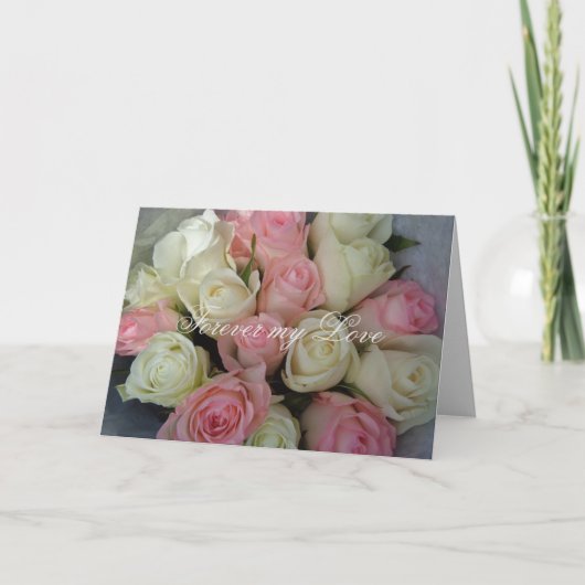 Forever Love Feiertagskarte (Vorderseite)