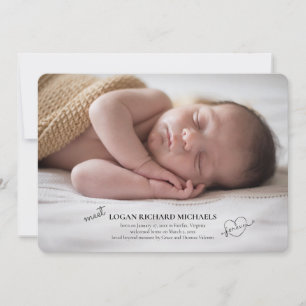 Forever Love Foto Adoption Ankündigung