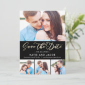 Forever Love Foto Save the Date Karte (Stehend Vorderseite)