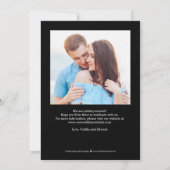 Forever Love Foto Save the Date Karte (Rückseite)