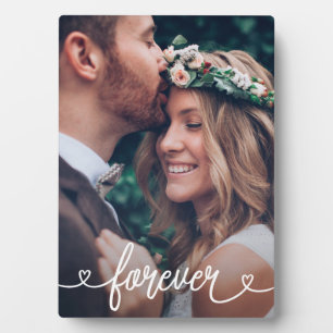 Forever Love Hearts Valentines Personalisiertes Fo Fotoplatte