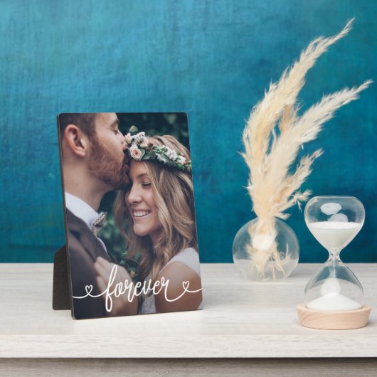 Forever Love Hearts Valentines Personalisiertes Fo Fotoplatte (Seite)