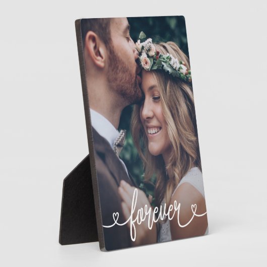 Forever Love Hearts Valentines Personalisiertes Fo Fotoplatte (Seite)