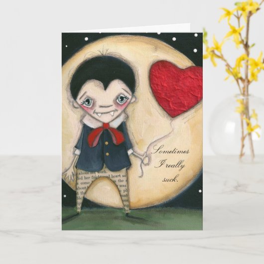 Forever Love - Ich bin leider CArd Karte (Gelbe Blume)