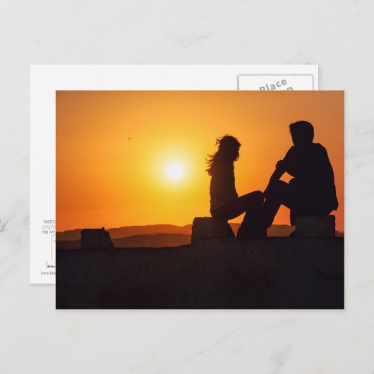 Forever Love Joy Freundschaft Forever Young L Postkarte (Vorne/Hinten)