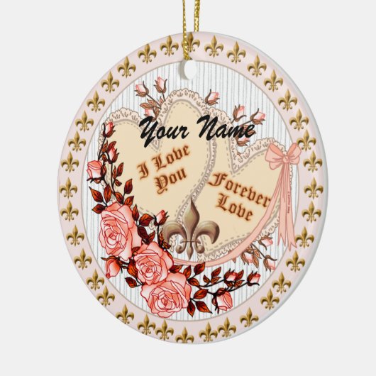Forever Love Keramik Ornament (Links)