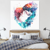 Forever Love Leinwanddruck (Insitu (Schlafzimmer))