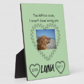 Forever Love Lymphoma Awareness Tribute Fotoplatte (Seite)