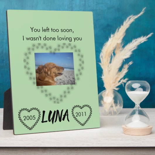 Forever Love Lymphoma Awareness Tribute Fotoplatte (Seite)