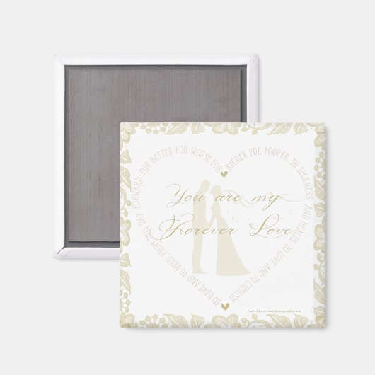 Forever Love Magnet (Vorderseite/Rückseite)