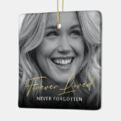 Forever Love Memorial Foto Keepake Keramikornament (Links)