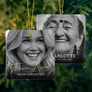 Forever Love Memorial Foto Keepake Keramikornament