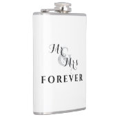 Forever Love Mr & Mrs Wedding Flask Flachmann (Rechts)