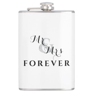 Forever Love Mr & Mrs Wedding Flask Flachmann