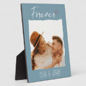 'Forever Love' | Name | Loveheart | Foto Plaque Fotoplatte (Seite)