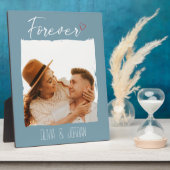 'Forever Love' | Name | Loveheart | Foto Plaque Fotoplatte (Seite)