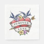 Forever Love Napkins Serviette (Vorderseite)