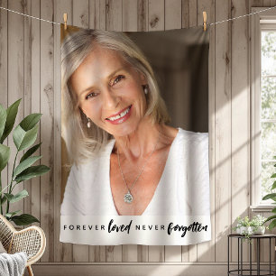 Forever Love Nie vergessen Foto Memorial Fleecedecke