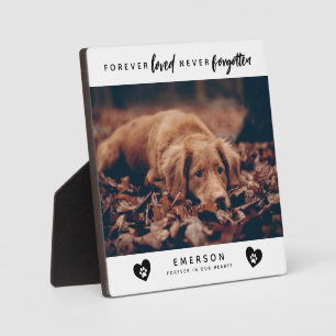 Forever Love nie vergessen Foto Pet Memorial Fotoplatte