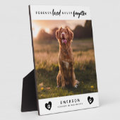Forever Love nie vergessen Foto Pet Memorial Fotoplatte (Seite)