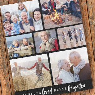 Forever Love Niemals vergessen 7 Foto Memorial Fleecedecke