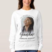 Forever Love Oma | Foto Memorial Sweatshirt (Vorderseite)