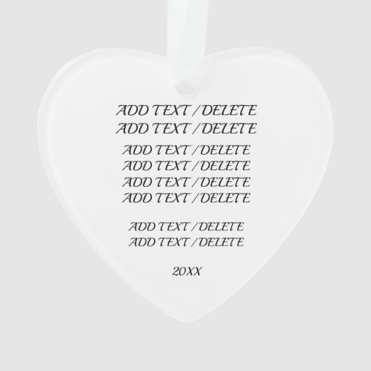 Forever Love Ornament (Rückseite)