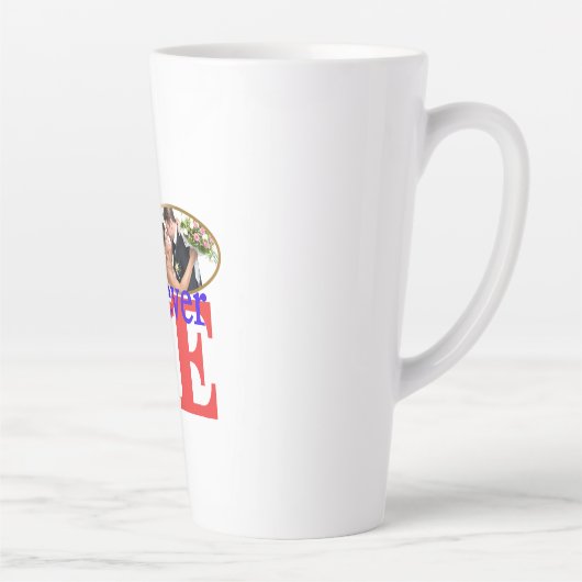 "Forever Love" Personalisierte Foto Tasse (Rechts)