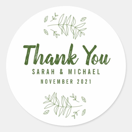 Forever Love Pflanze Leaf Sticker (Vorderseite)