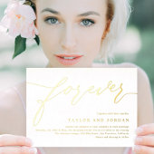 Forever Love Real Foil Hochzeit Einladung