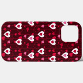 Forever Love Red Hearts Case-Mate iPhone Hülle (Rückseite (Horizontal))
