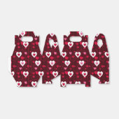 Forever Love Red Hearts Gable Geschenkschachtel (Ungefaltet)