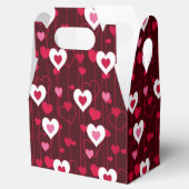 Forever Love Red Hearts Gable Geschenkschachtel (Geöffnet)