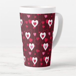 Forever Love Red Hearts Milchtasse