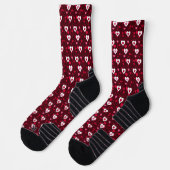 Forever Love Red Hearts Socken (Links)