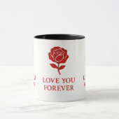 Forever Love Rose Graphic Creating Warm Valentine Tasse (Zentrum)