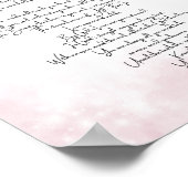 Forever Love Soft Pink Poster (Ecke)