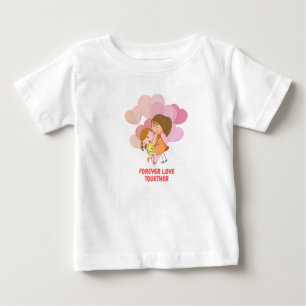 Forever Love Together - Baby T - Shirt Design