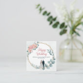 "Forever Love Wedding Card" Begleitkarte (Stehend Vorderseite)