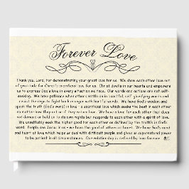 Forever Love Wedding Guest Book Gästebuch