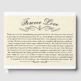 Forever Love Wedding Guest Book Gästebuch