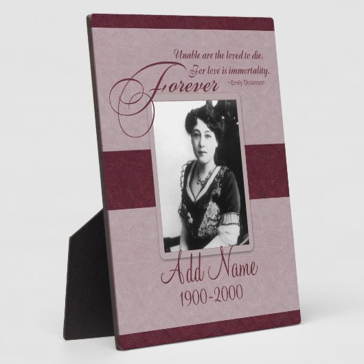 Forever Loved Custom Memorial Fotoplatte (Seite)