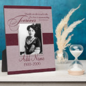 Forever Loved Custom Memorial Fotoplatte (Seite)