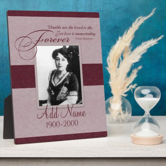 Forever Loved Custom Memorial Fotoplatte (Seite)