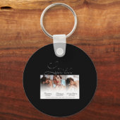 Forever Loved Memorial 3 Photo Memorial  Schlüsselanhänger (Vorderseite)