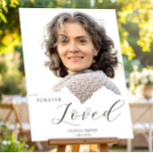 Forever Loved – Minimalist Memorial Photo Custom Poster