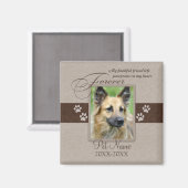 Forever Loved Pet Beileid Magnet (Vorderseite/Rückseite)