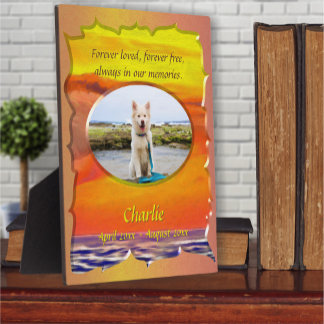 Forever Loved Pet Memorial 2443 Fotoplatte